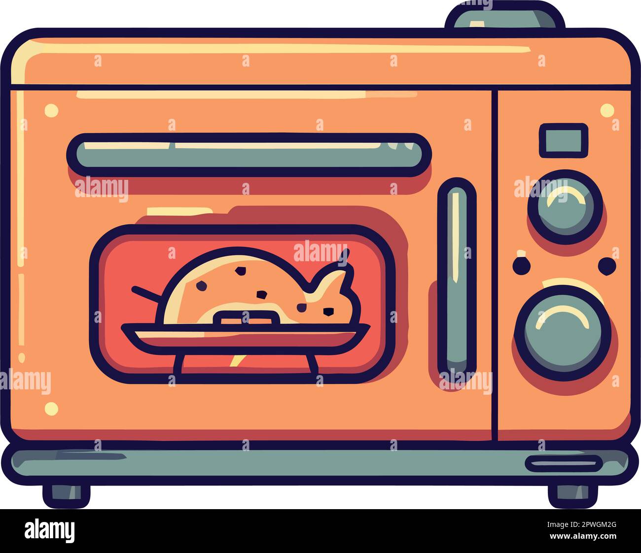 chicken in kitchen oven icon Stock Vector Image & Art Alamy