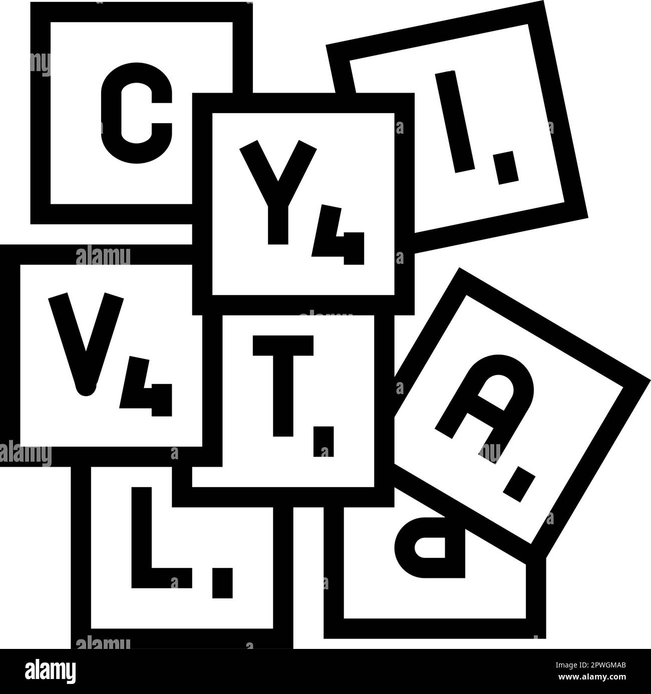 Scrabble board Stock Vector Images Alamy