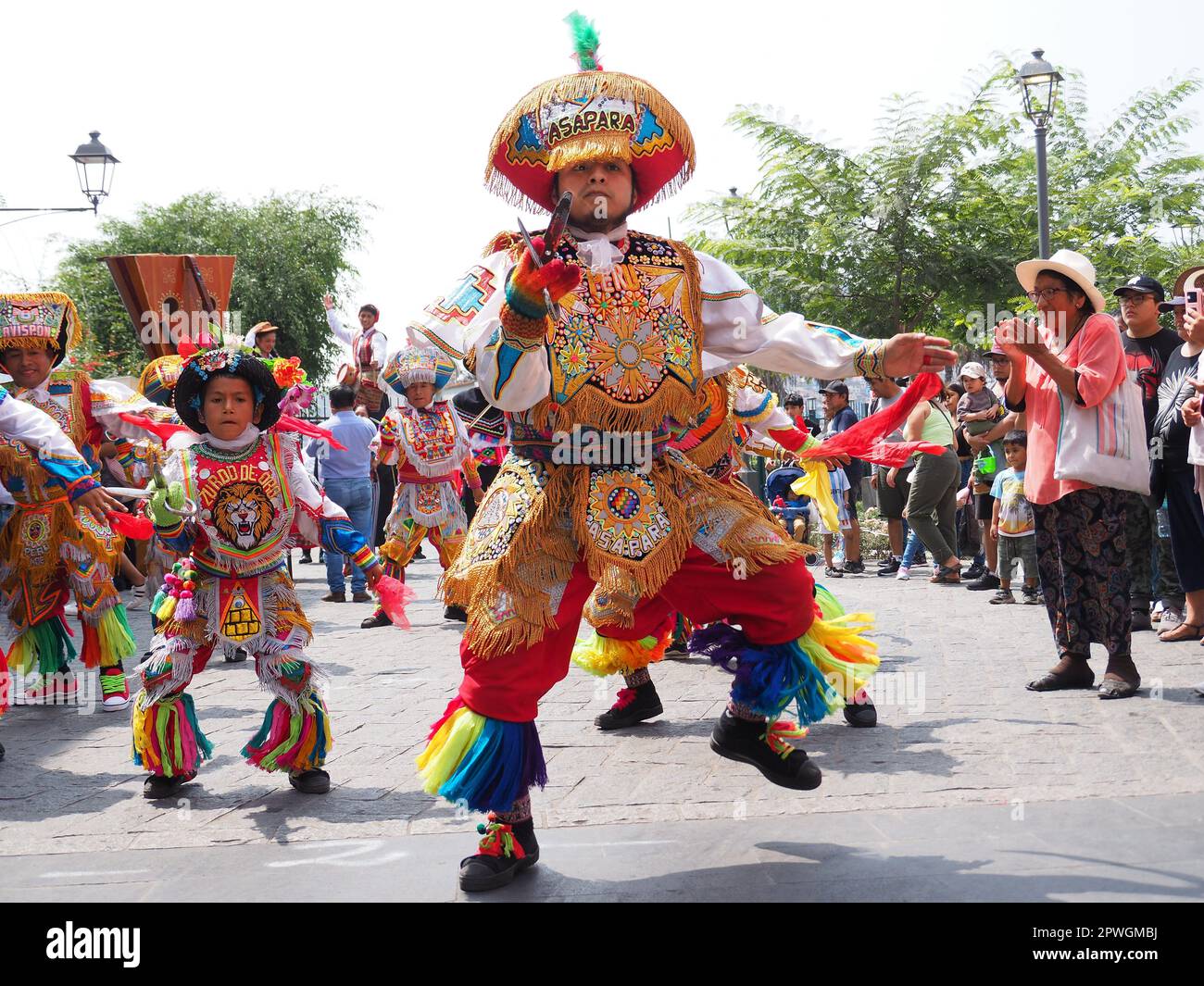 Lima, Peru. 30th Apr, 2023. Dancers performing the traditional