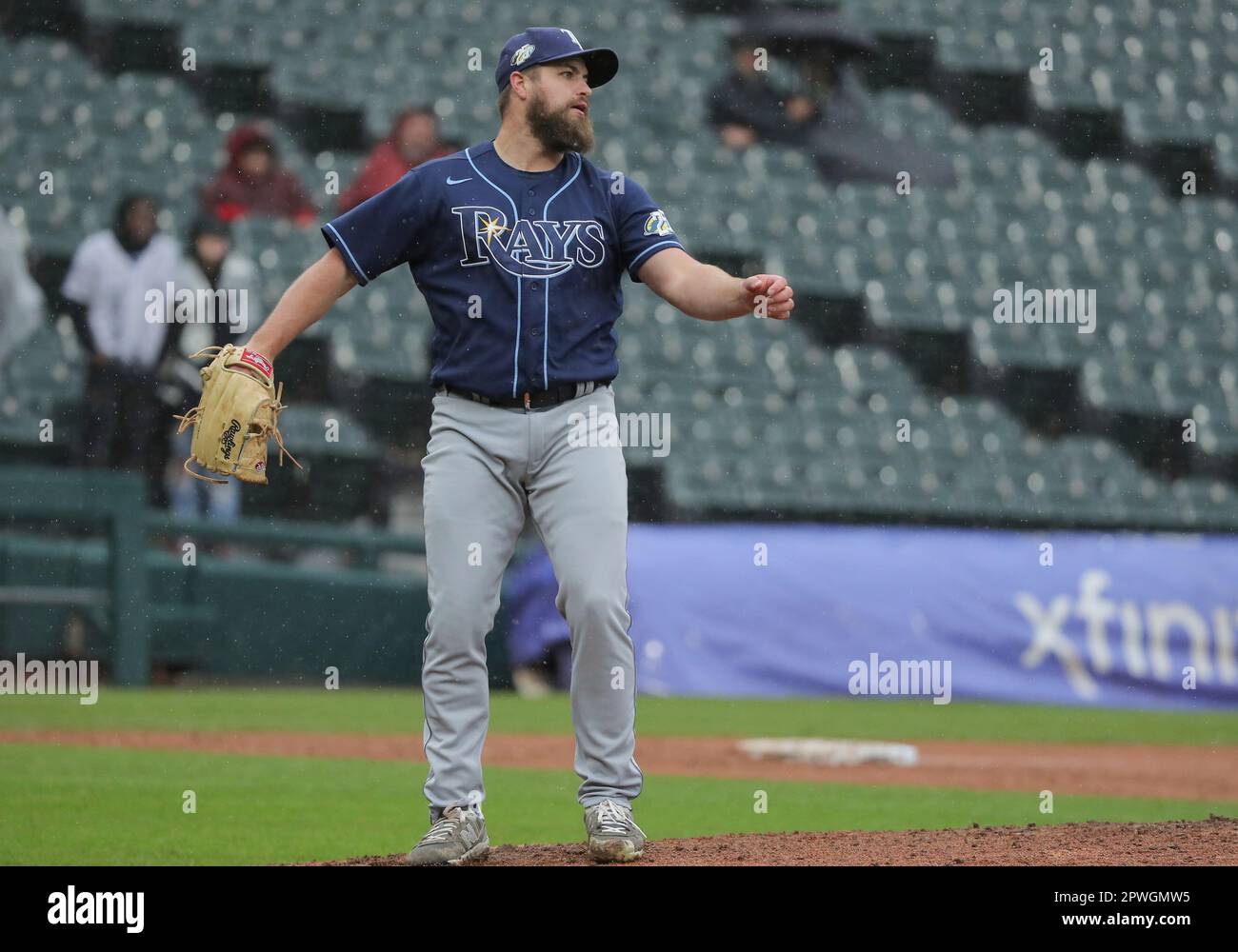 CHICAGO, IL - APRIL 30: Tampa Bay Rays relief pitcher Jalen Beeks