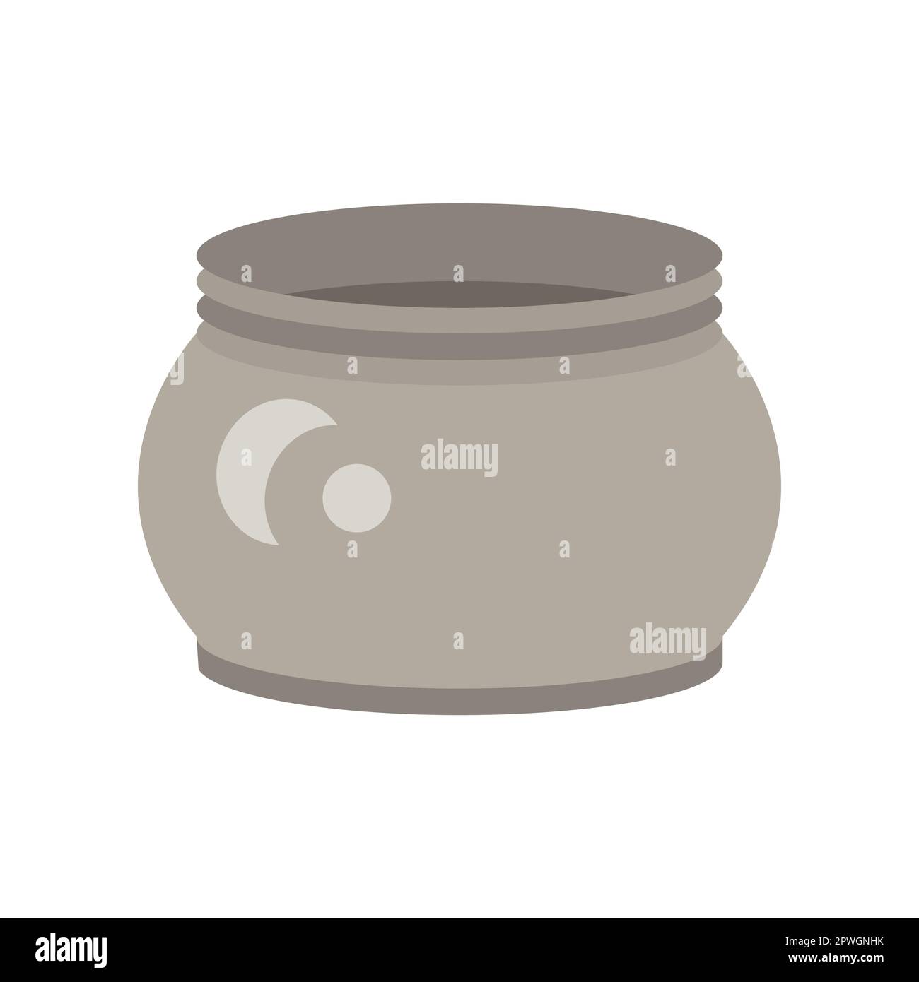 Earthen pot on white background Stock Vector Image & Art - Alamy