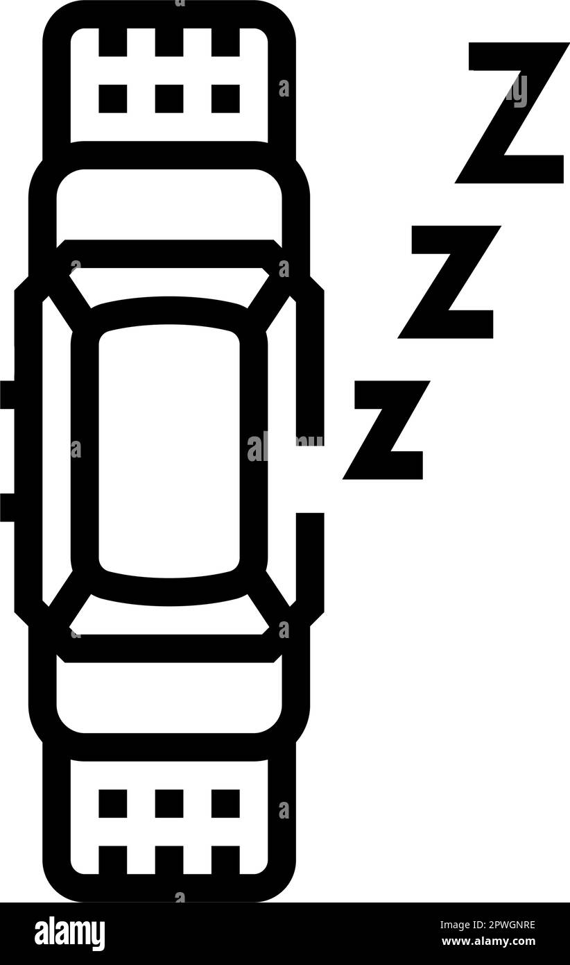 smart sleep tracker home line icon vector illustration Stock Vector ...