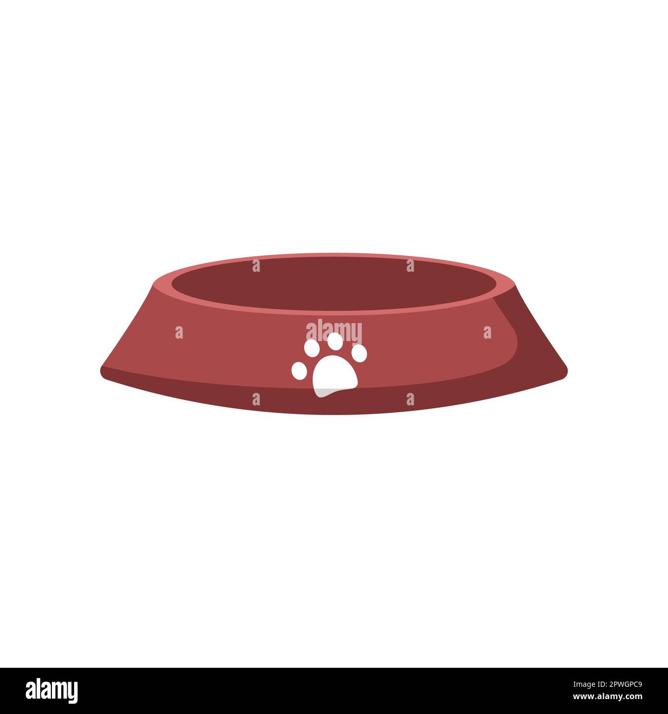 red-pet-bowl-vector-illustration-stock-vector-image-art-alamy
