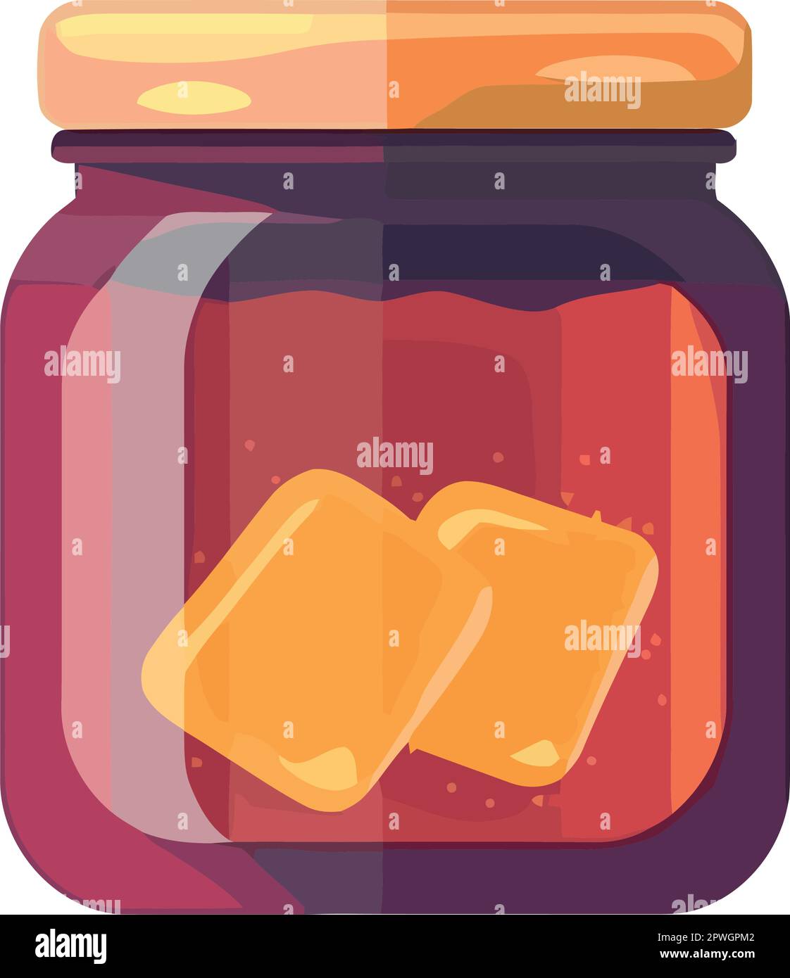 Organic fruit preserves in cute jar Stock Vector Image & Art Alamy