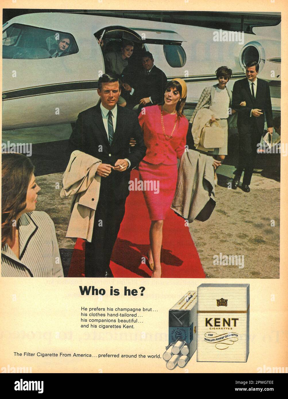 KENT advert in a LIFE magazine April 1967, Atlantic edition Stock Photo