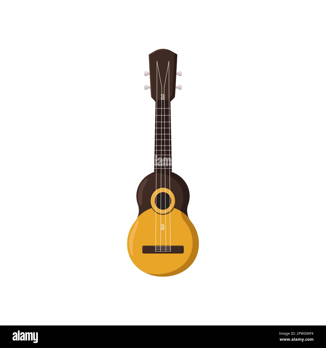 Classic acoustic guitar cartoon illustration Stock Vector Image & Art