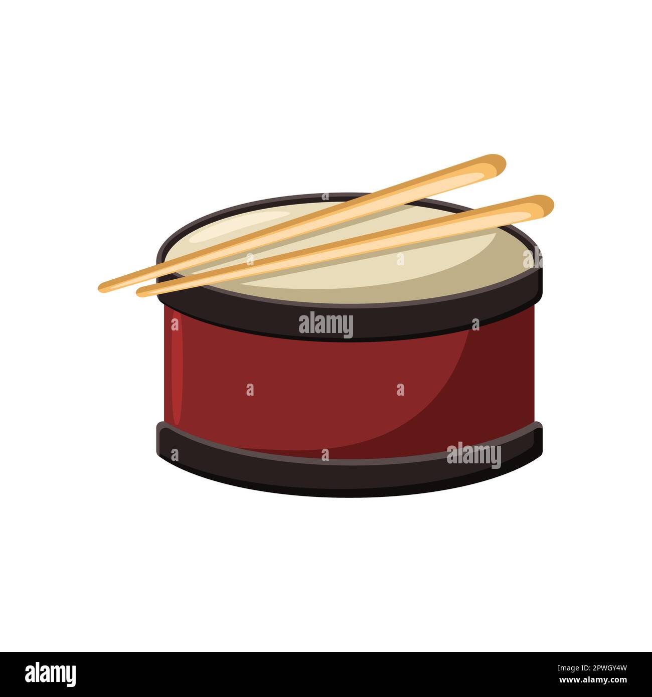 Classic drum cartoon illustration Stock Vector Image & Art Alamy