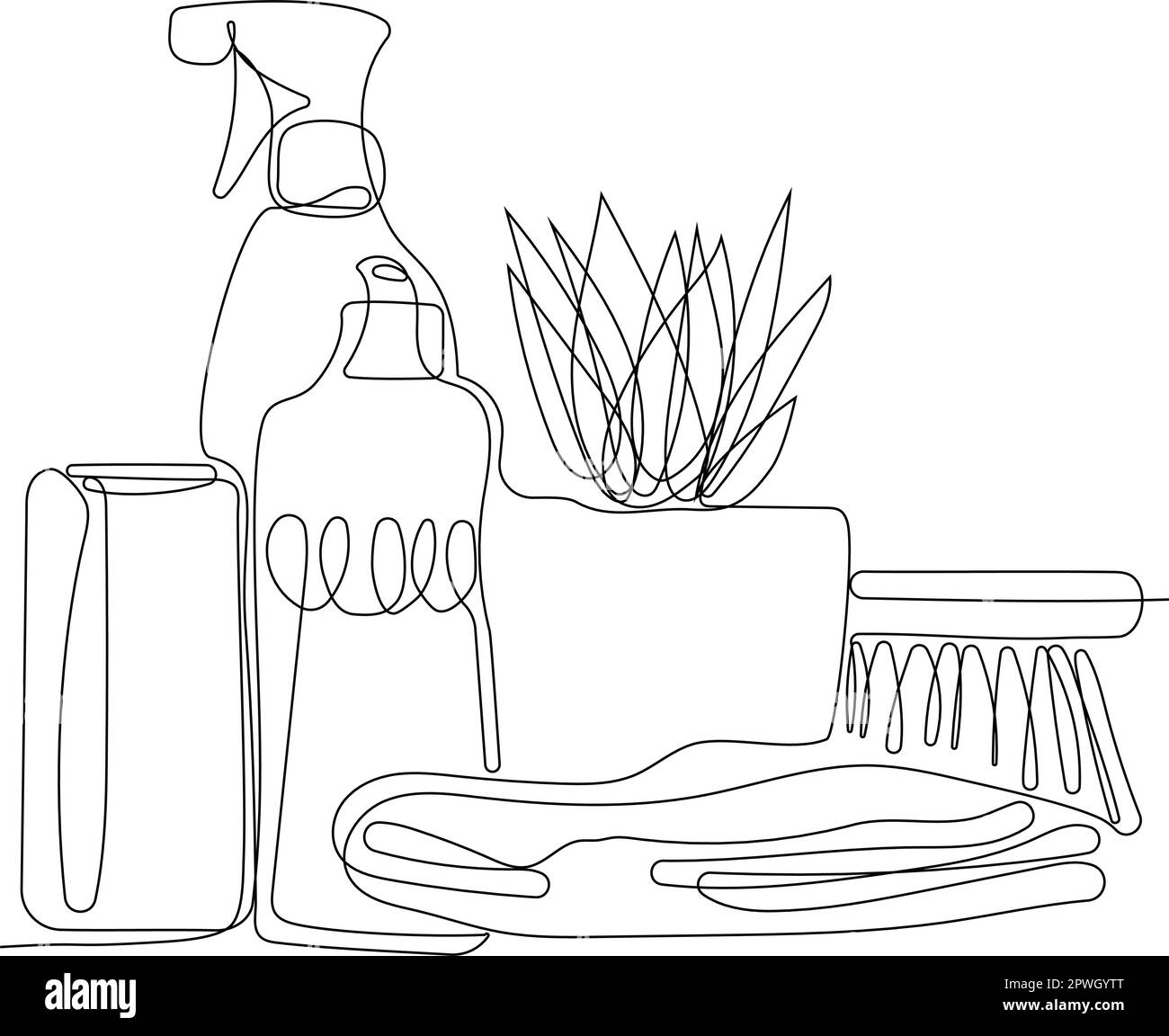 Home cleaning service landing page design concept, illustration of