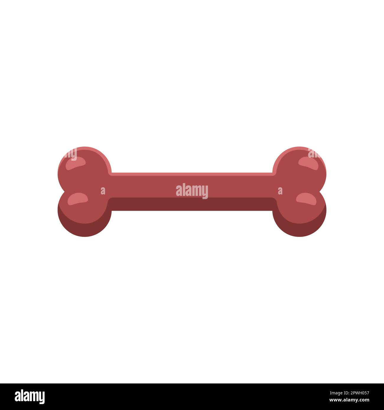 Red toy bone for dogs vector illustration Stock Vector Image & Art Alamy