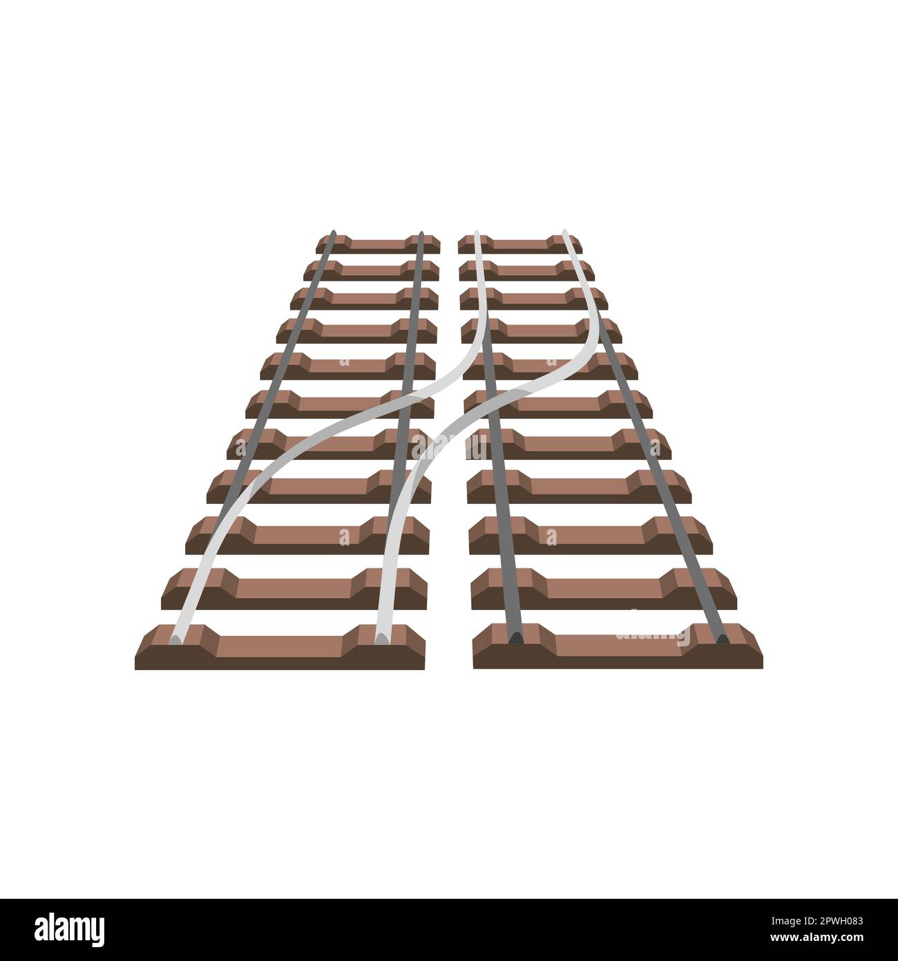 Railway shunt vector illustration Stock Vector Image & Art Alamy