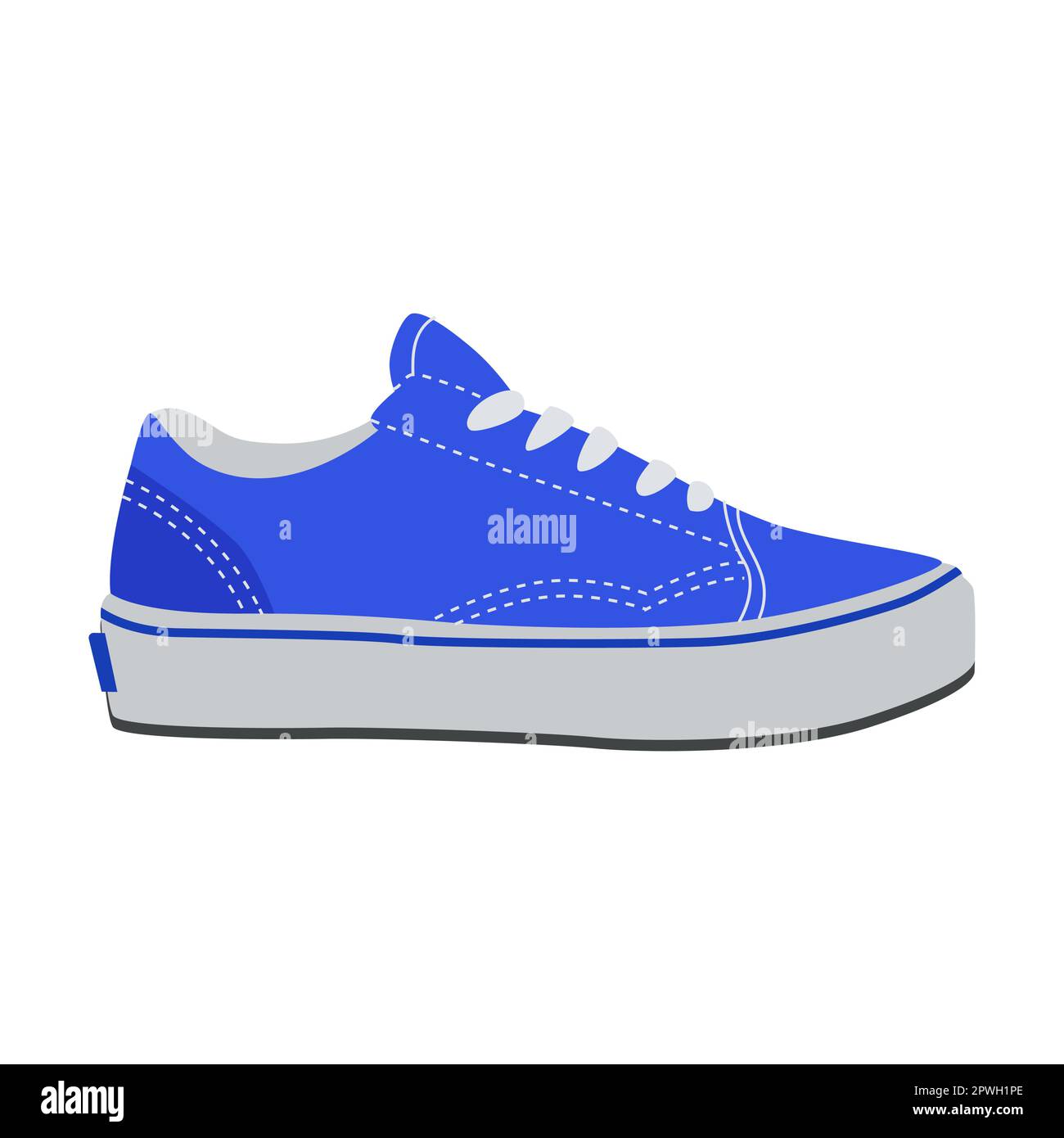 Female Sneakers With Thick Soles Shoes Flat Vector Illustration female-sneakers-with-thick-soles-shoes-flat-vector-illustration