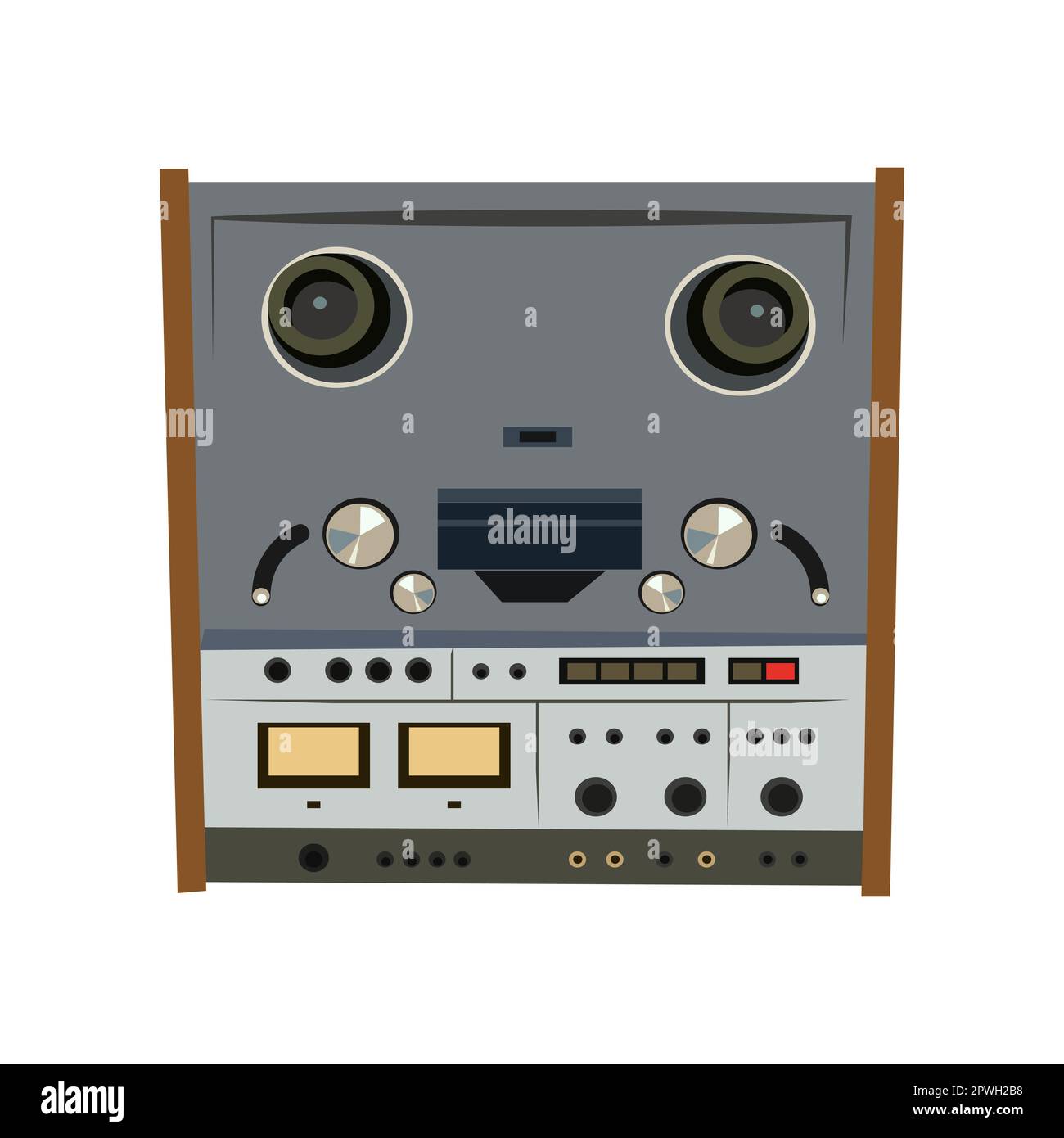 Vintage radio cartoon illustration Stock Vector Image & Art Alamy