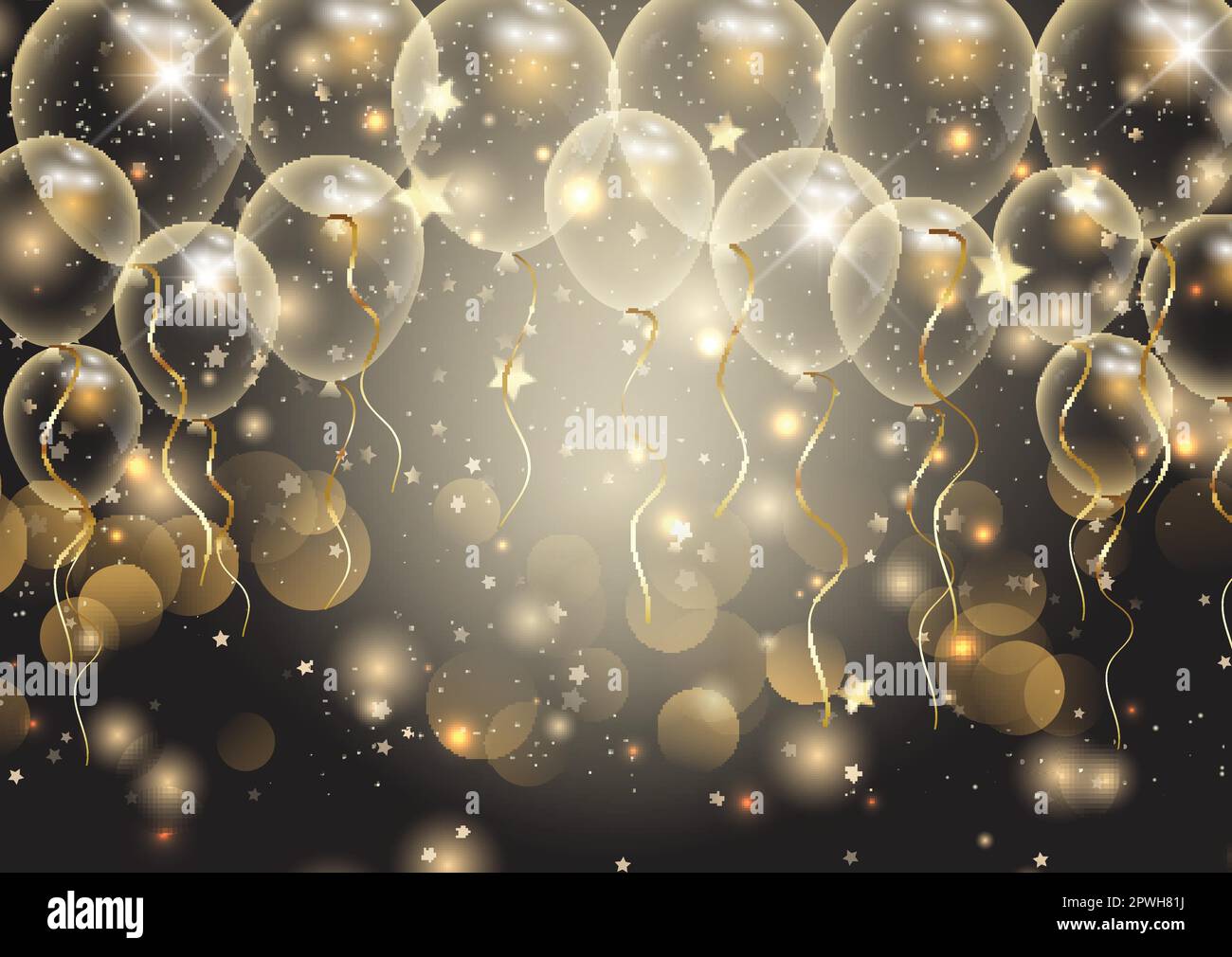Gold balloons Stock Vector Images - Alamy