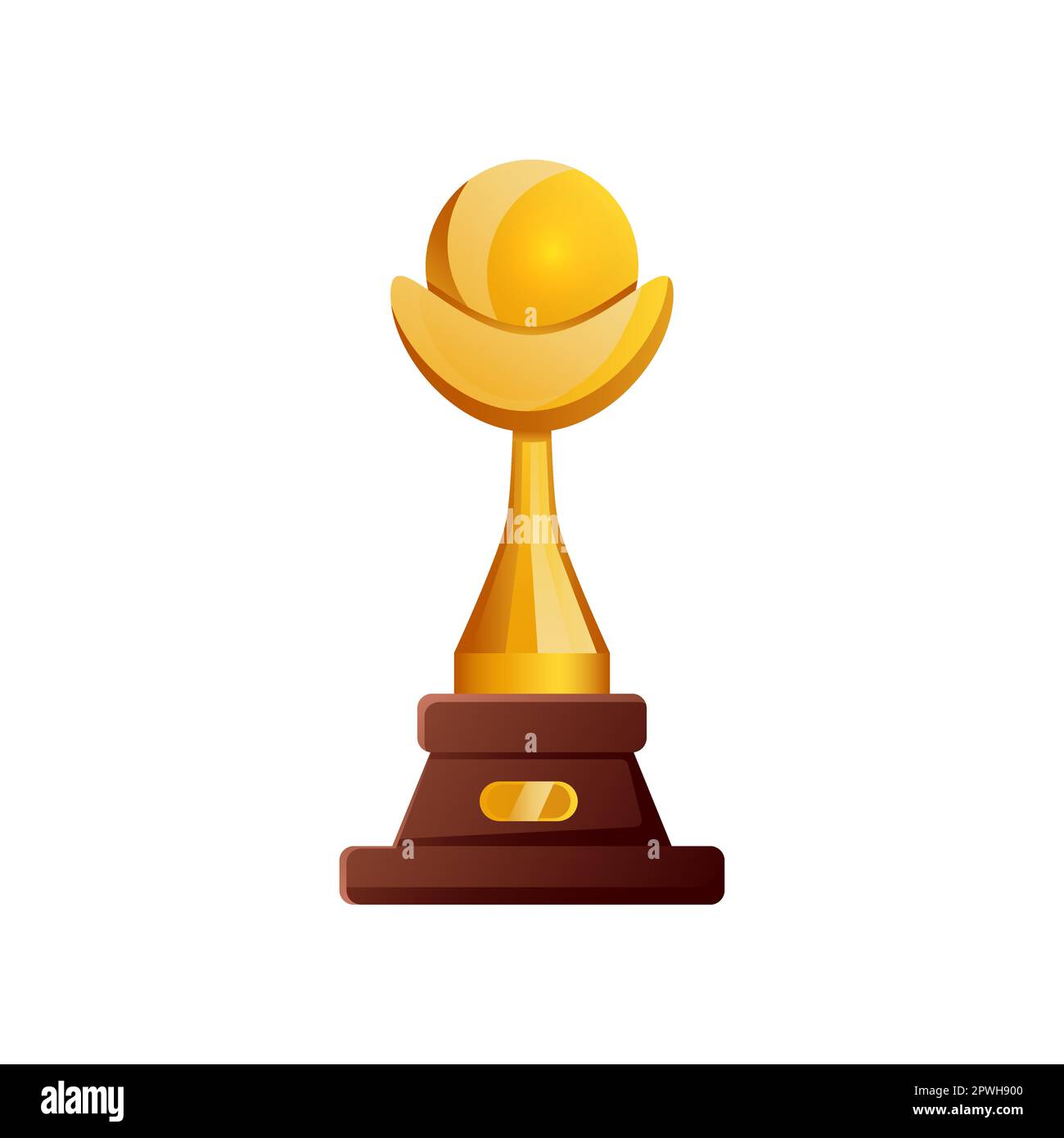 Golden award with ball for winners and heroes Stock Vector Image & Art