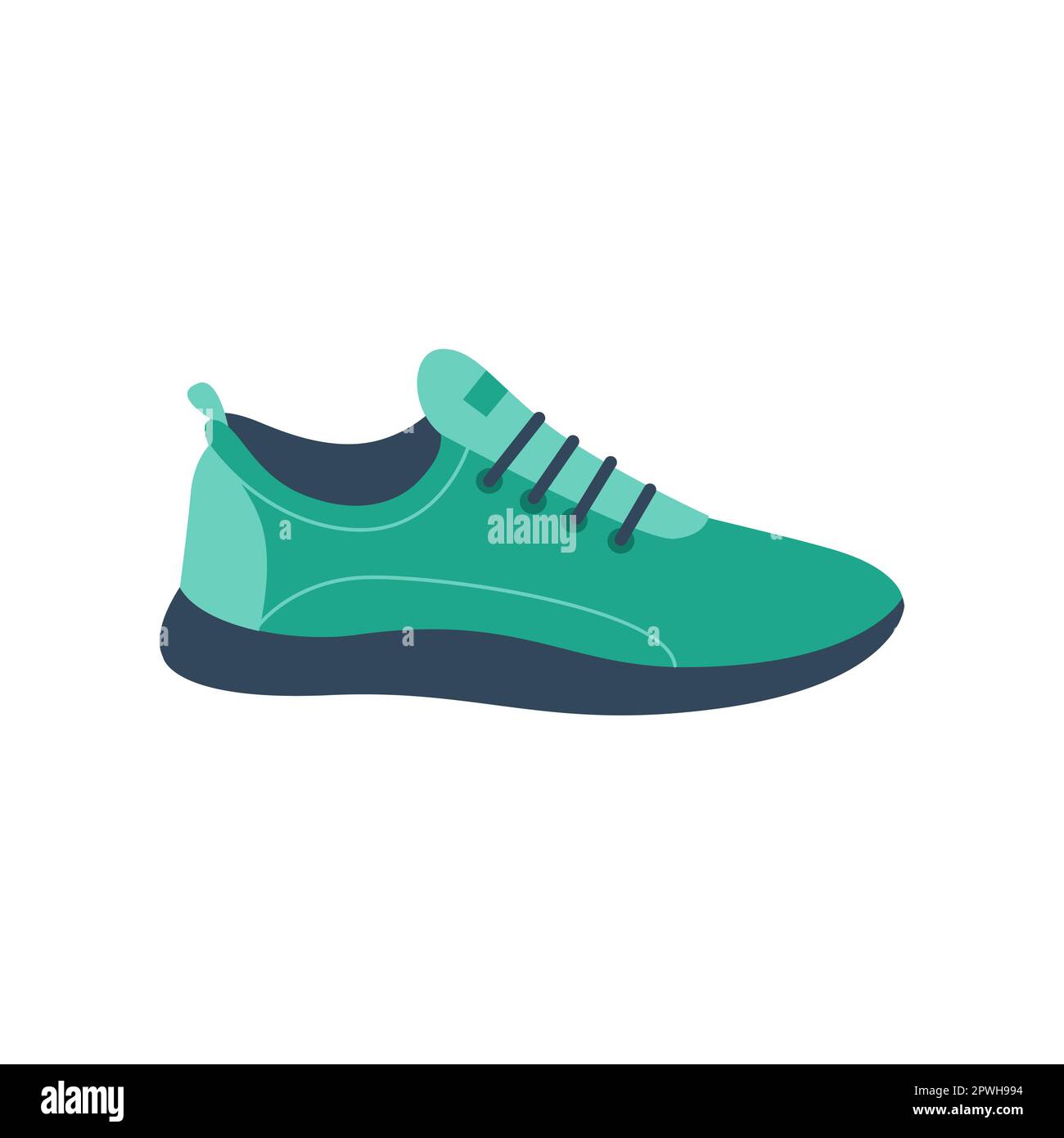 Green running shoe design vector illustration Stock Vector Image & Art
