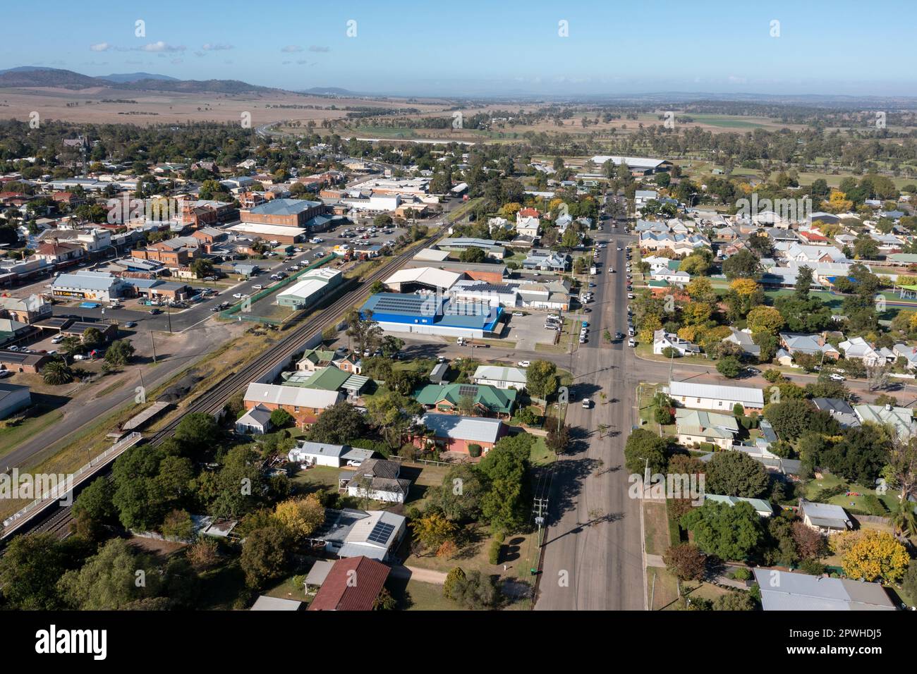 The New South Wales town of Scone Stock Photo Alamy