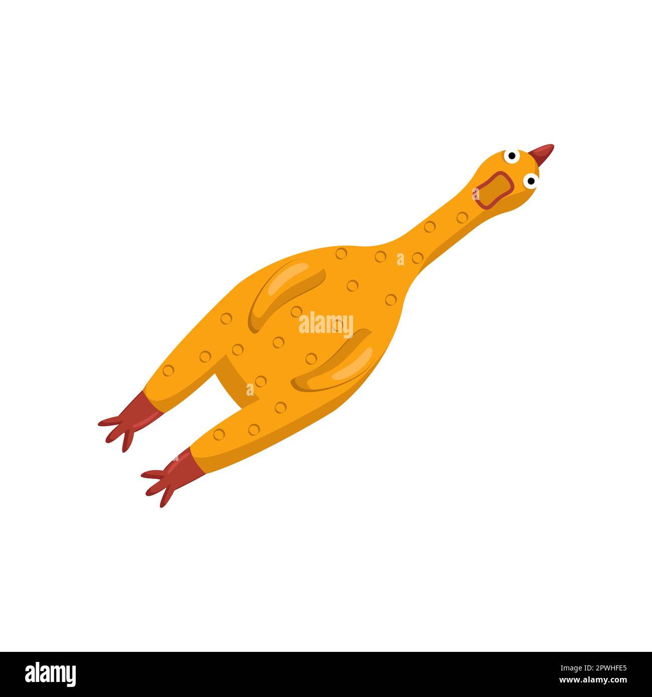 Rubber chicken toy for pets vector illustration Stock Vector Image