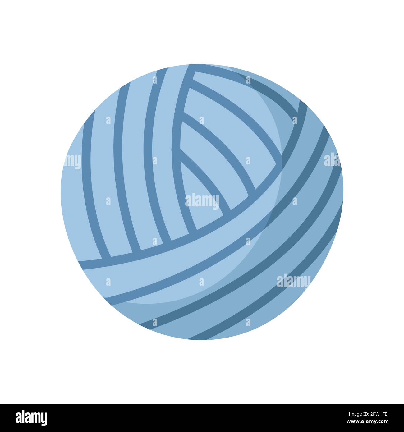 Blue yarn ball cartoon illustration Stock Vector Image & Art Alamy