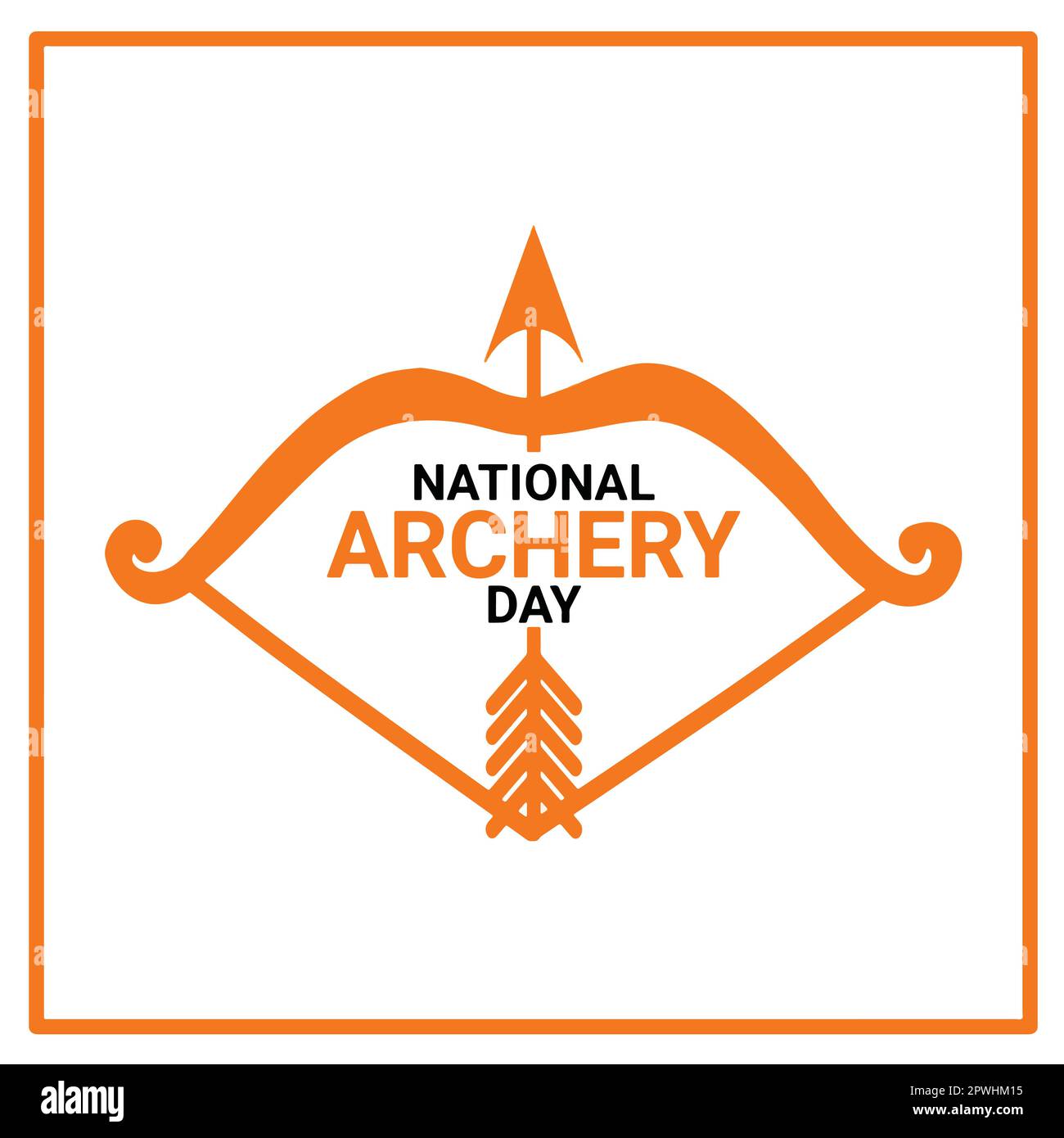 National Archery Day. Holiday concept. Template for background, banner