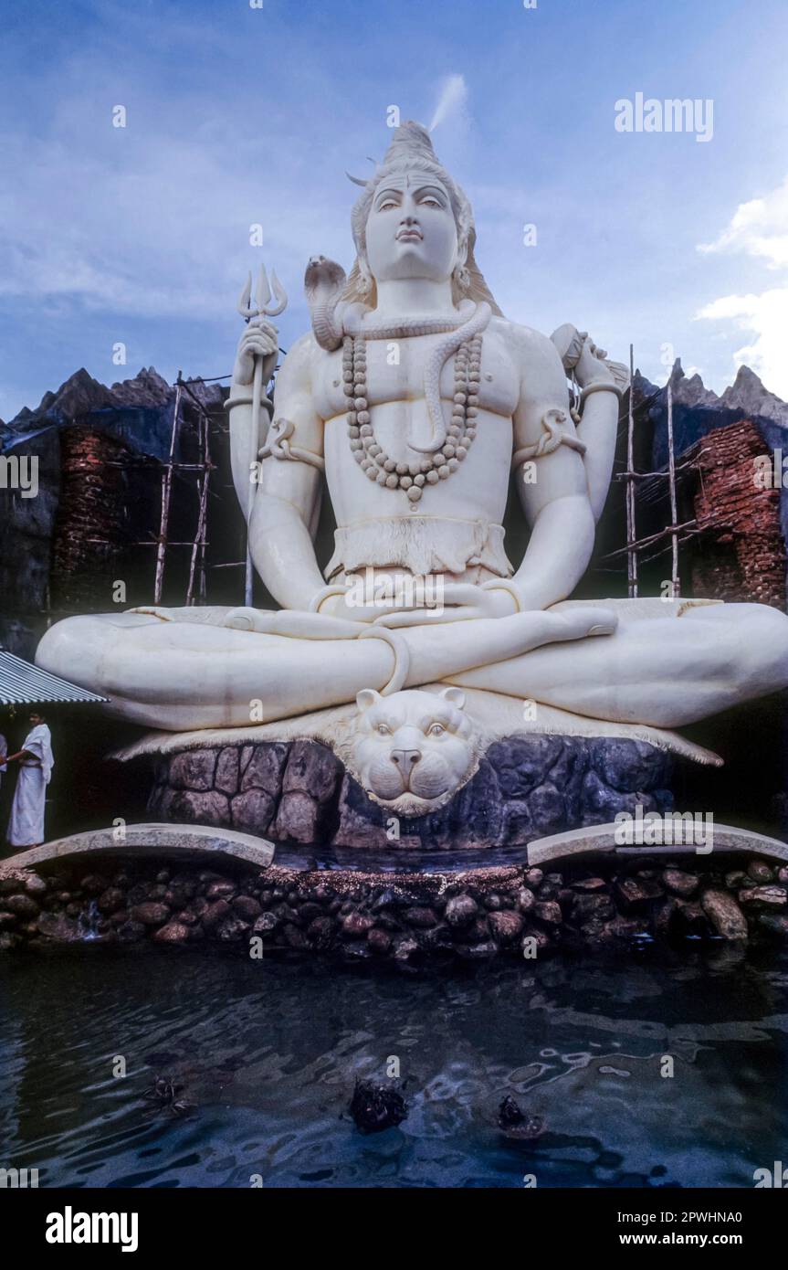 65 feet tall Lord Shiva in Shivoham Shiva Temple, Bengaluru Bangalore, Karnataka, South India