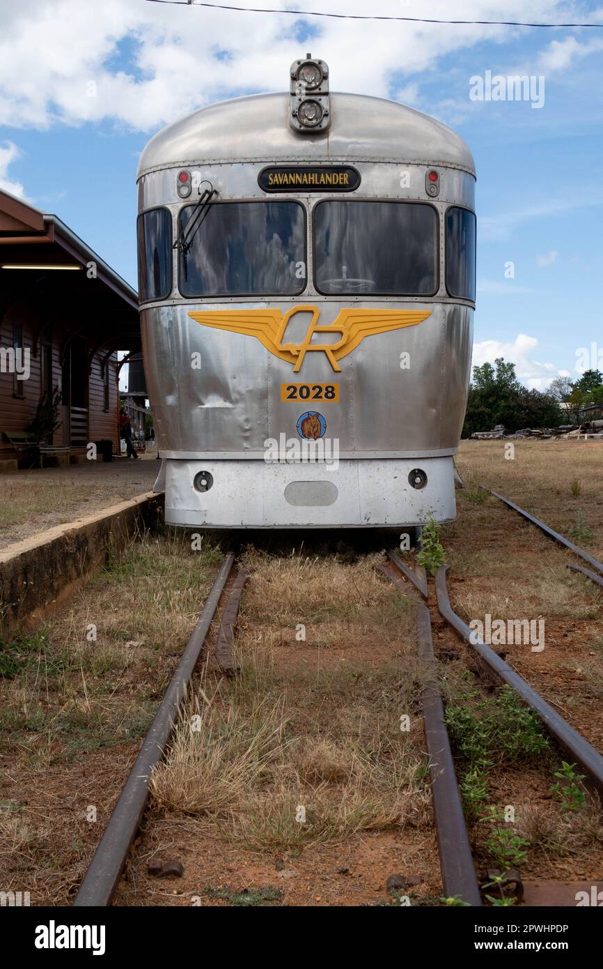 Savannah Lander Train stopped at Almaden Station, near Chillagoe