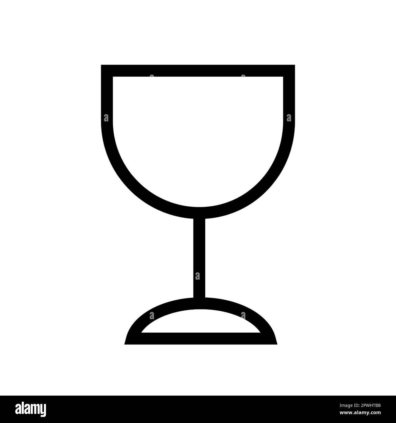 wine glass line icon vector illustration isolated Stock Vector Image ...