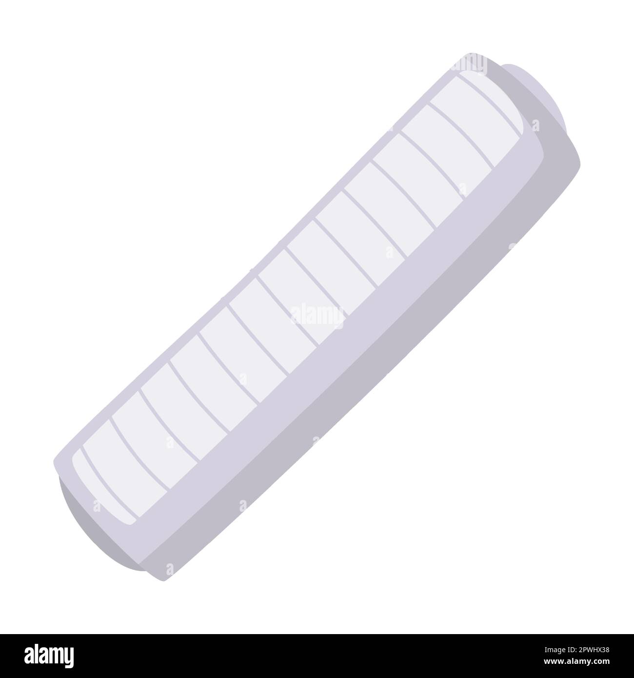 Gauze bandage, medical objects vector illustration. Cute cartoon male in uniform isolated on