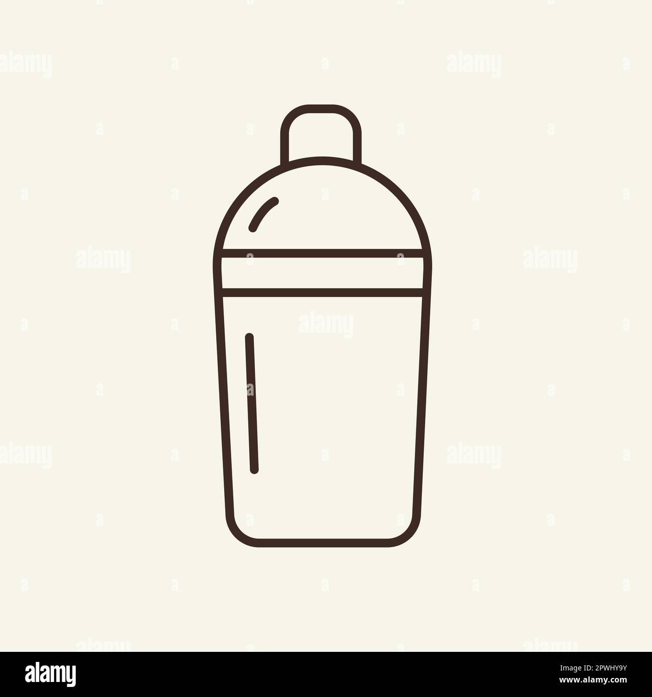 Shaker line icon Stock Vector