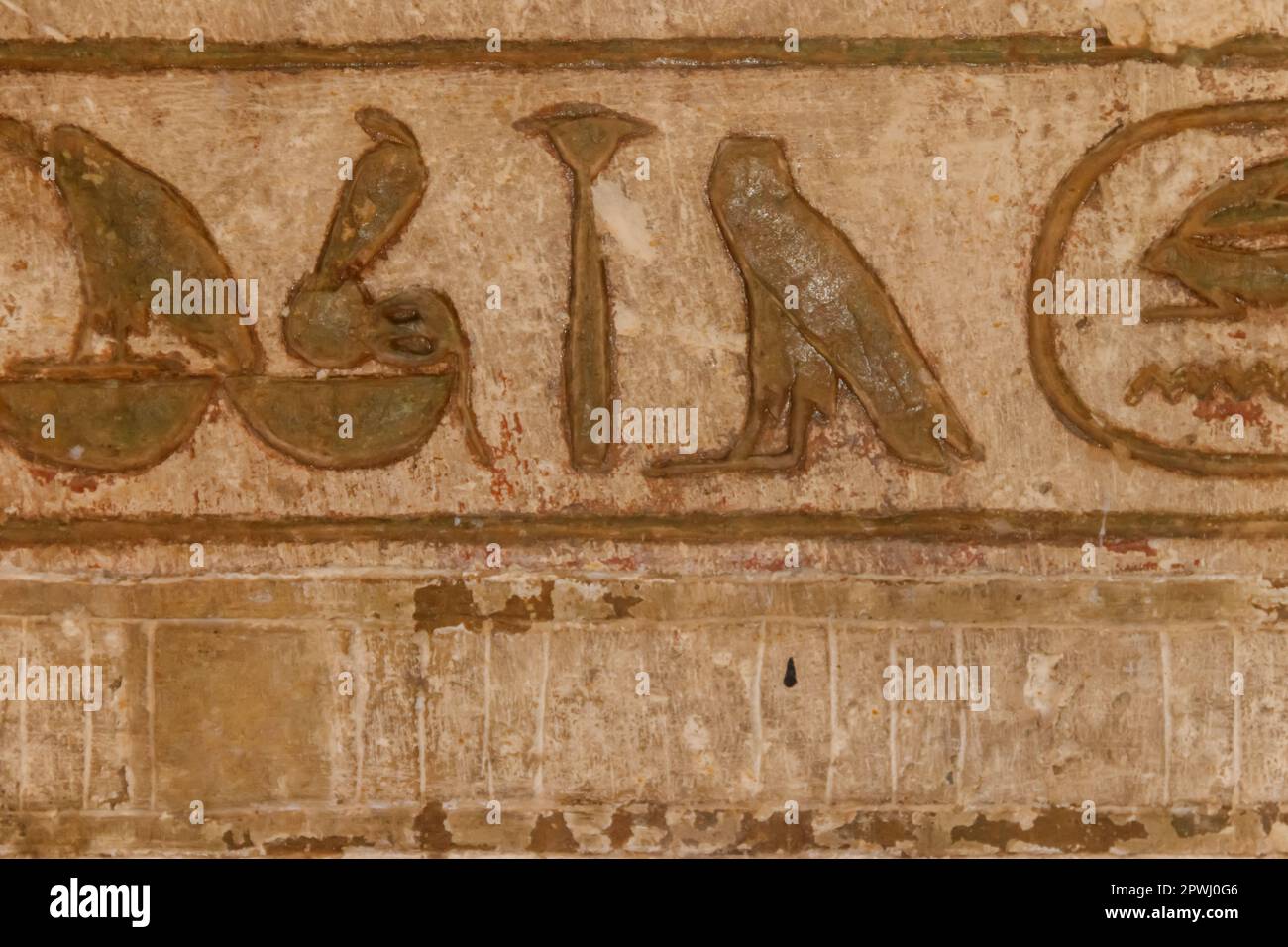 Ancient egyptian hieroglyphs carved on the stone wall Stock Photo - Alamy