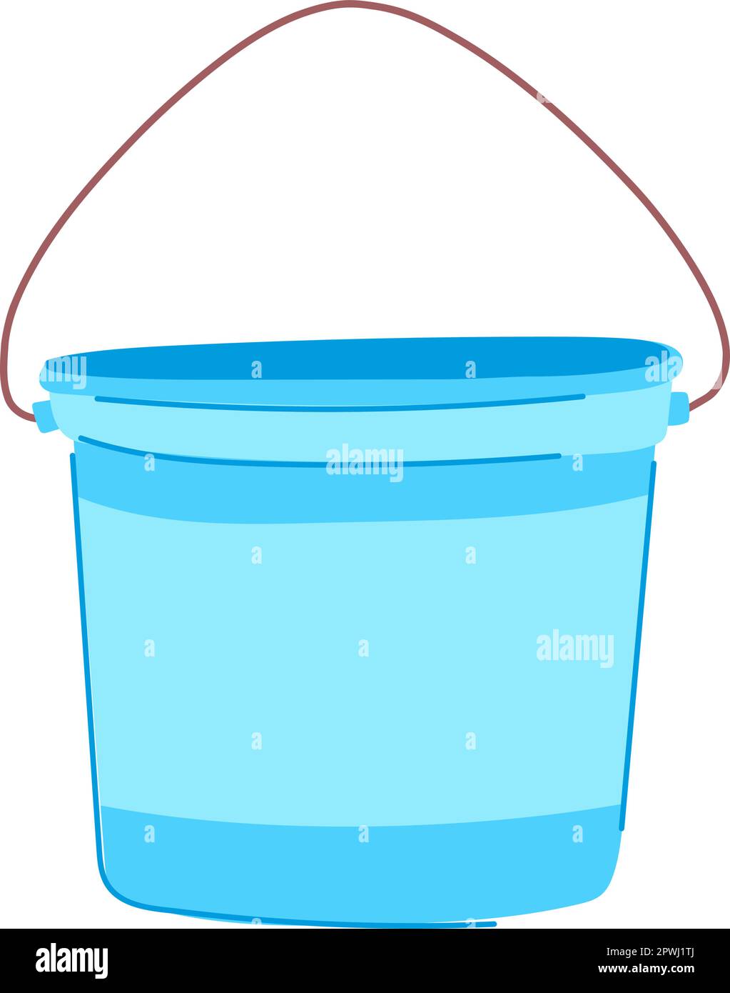 clean plastic bucket cartoon. package food, packaging jar clean plastic