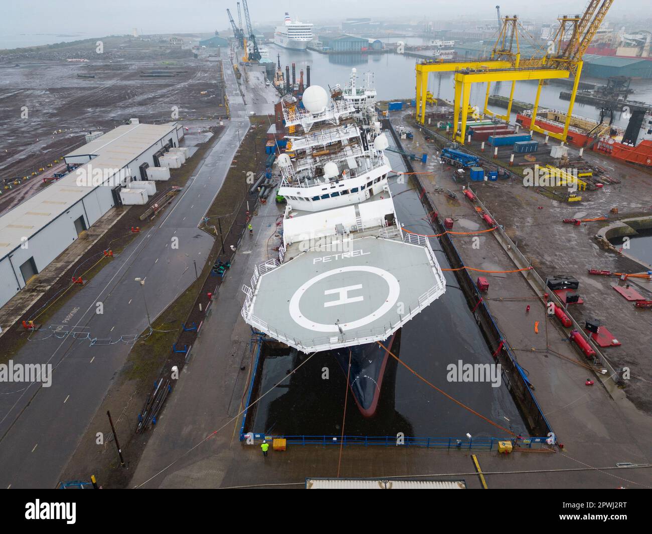 Edinburgh, Scotland, UK. 30 April 2023. The RV Petrel research ship was ...