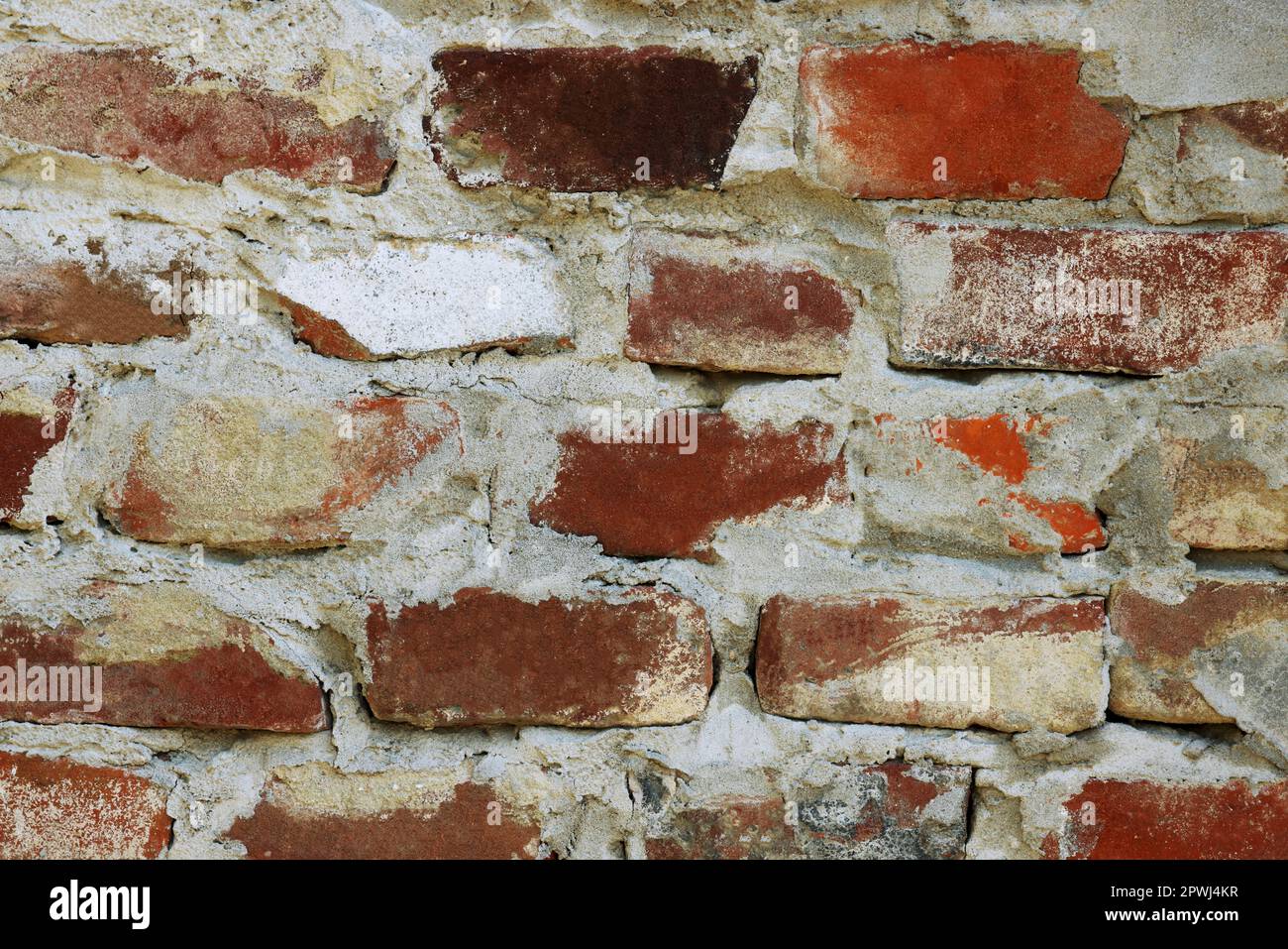 Texture of old brick wall as background, closeup Stock Photo - Alamy