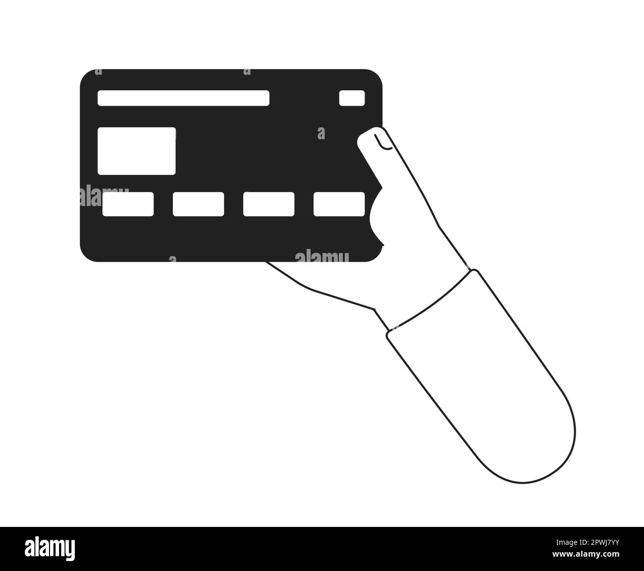 Close up holding credit card Stock Vector Images Alamy