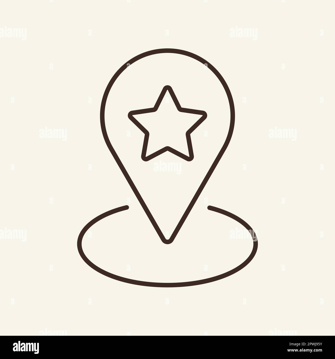 Best location line icon Stock Vector Image & Art - Alamy