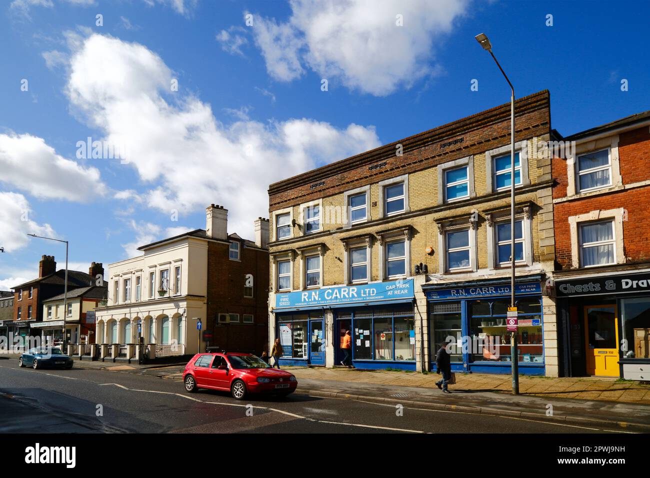 R N Carr Ltd, a long established family run hardware and ironmongers shop on the HIgh Street, Southborough, Kent Stock Photo