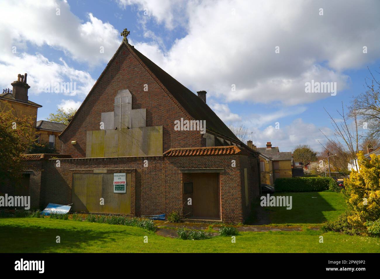 Former St Dunstan's Catholic Church building, for sale as a property