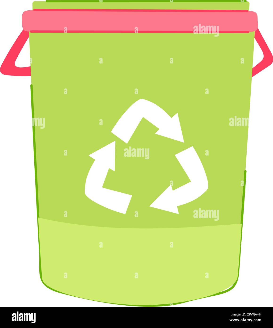 basket trash bin cartoon. box garbage, can rubbish basket trash bin