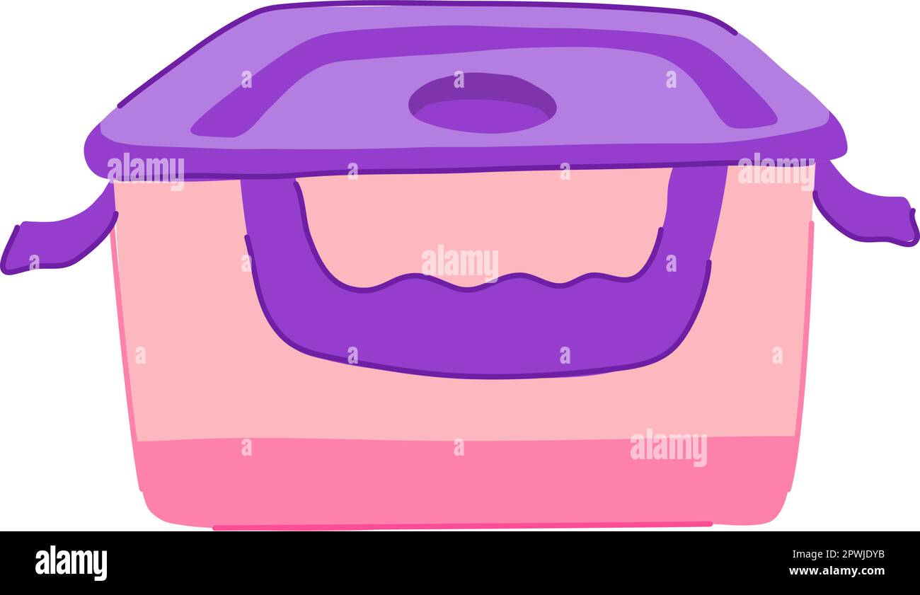 food lunch box cartoon. school meal, snack container food lunch box