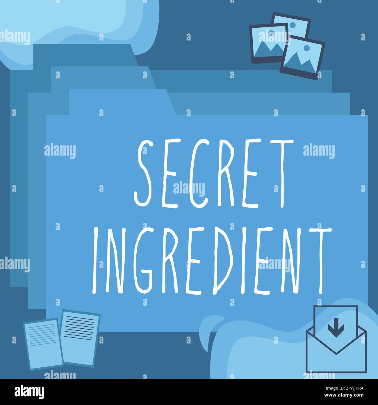 Sign displaying Secret Ingredient, Word for special technique or