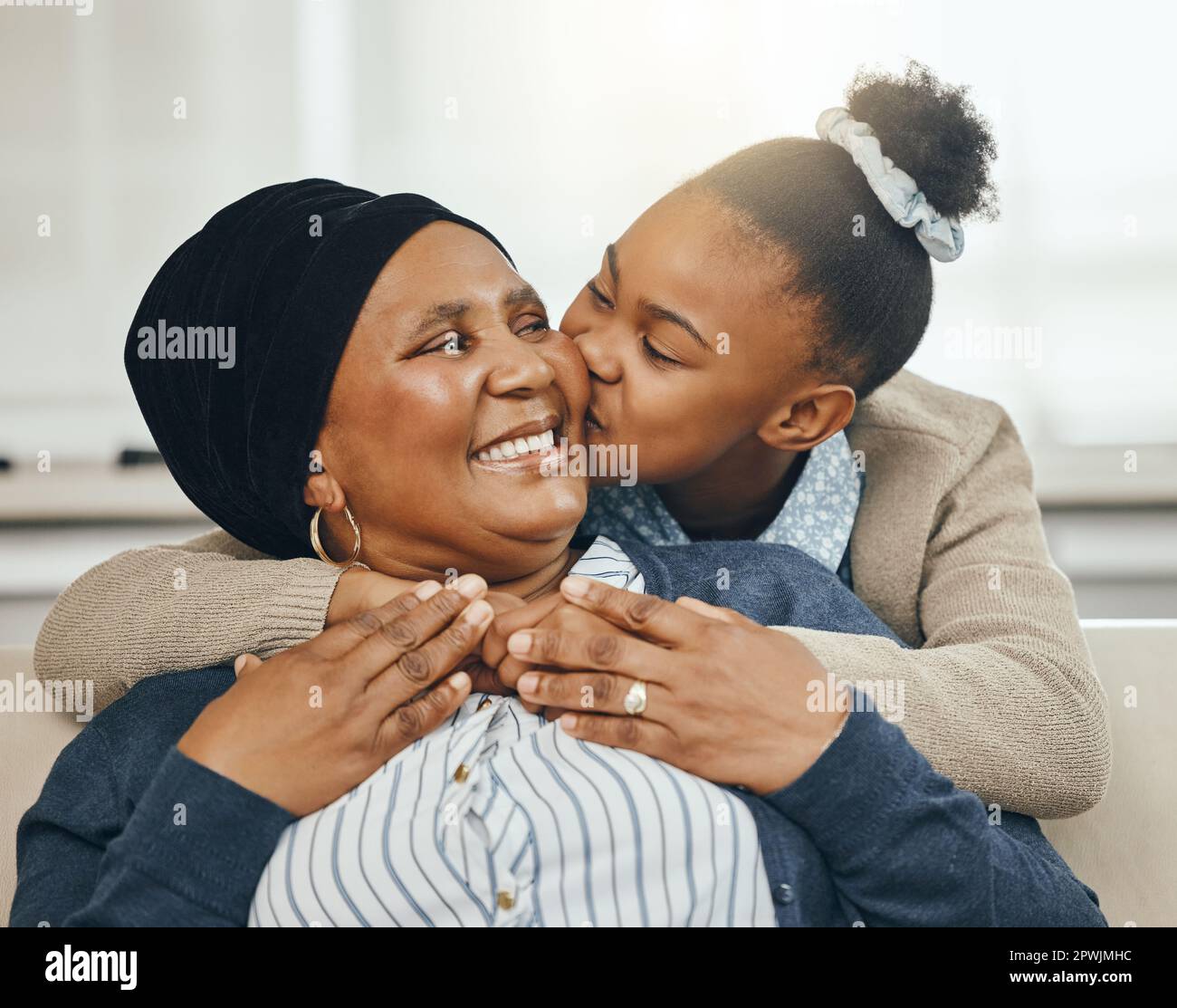 Ive been kissed by a rose. a grandmother bonding with her granddaughter
