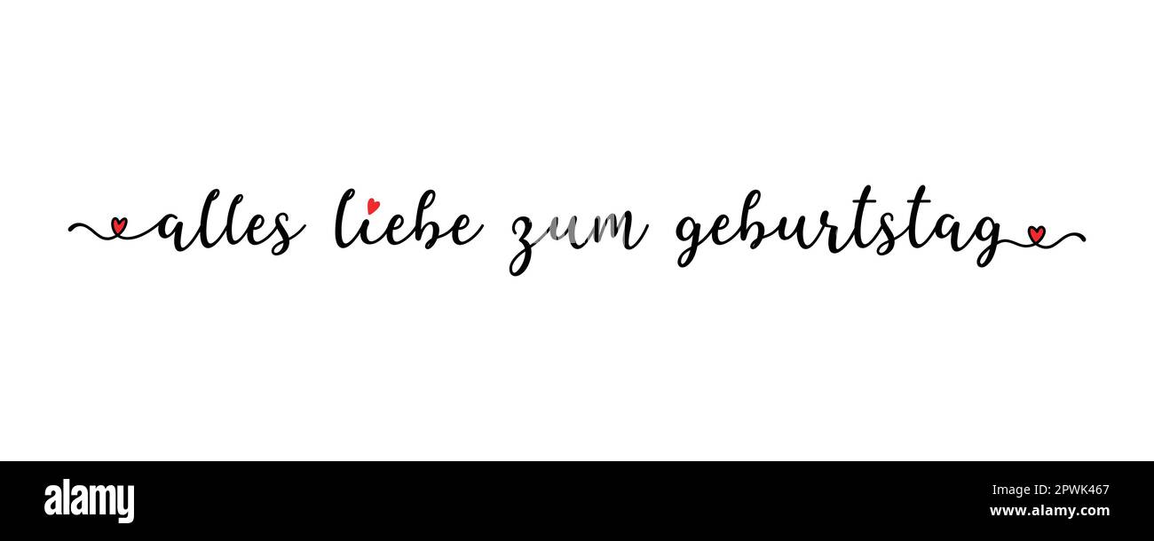 Text alles gute zum geburtstag Stock Vector Images - Alamy