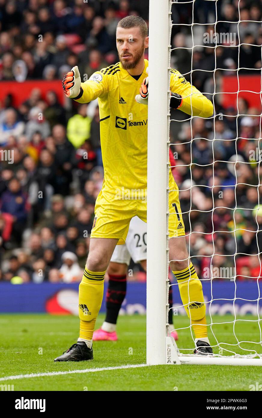 Manchester, UK. 30th Apr, 2023. David De Gea of Manchester United during the Premier League match at Old Trafford, Manchester. Picture credit should read: Andrew Yates/Sportimage Credit: Sportimage Ltd/Alamy Live News Stock Photo