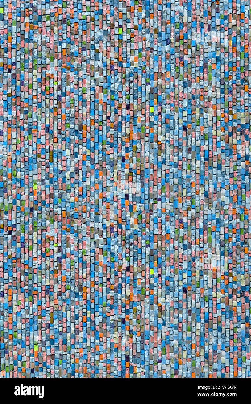 multicolored mosaic tiles pattern for background Stock Photo