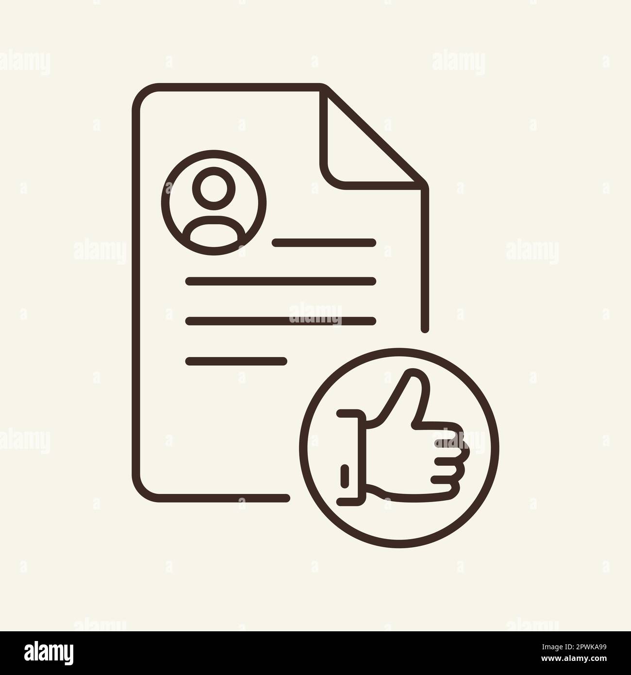 Human resource resume flat simple hi-res stock photography and images ...