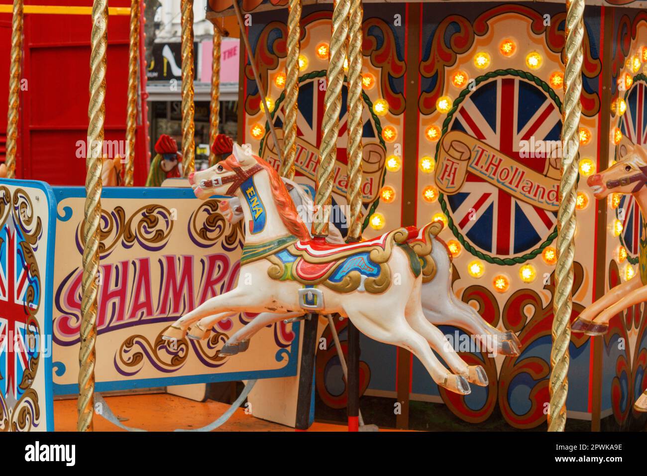 Fairground ride llandudno victorian extravaganza hi-res stock