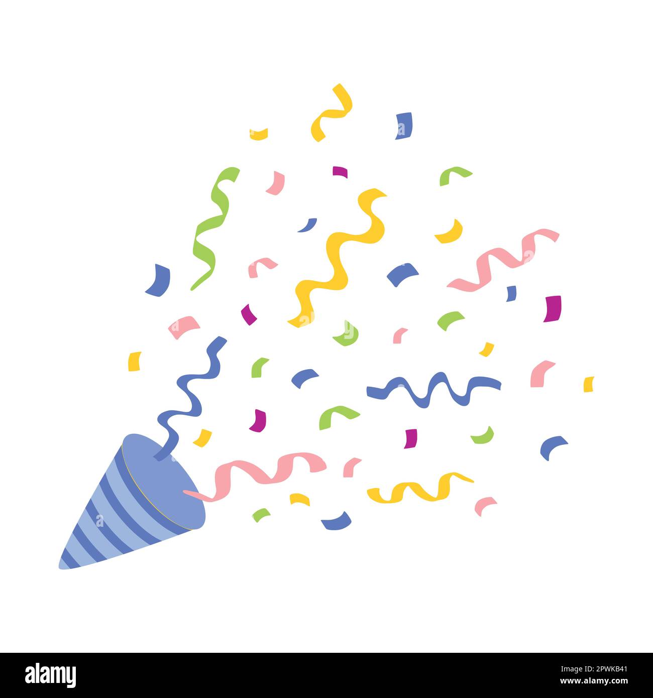 Confetti Popper Rempli Contour Icône, Nouvel An Clip Art Libres De