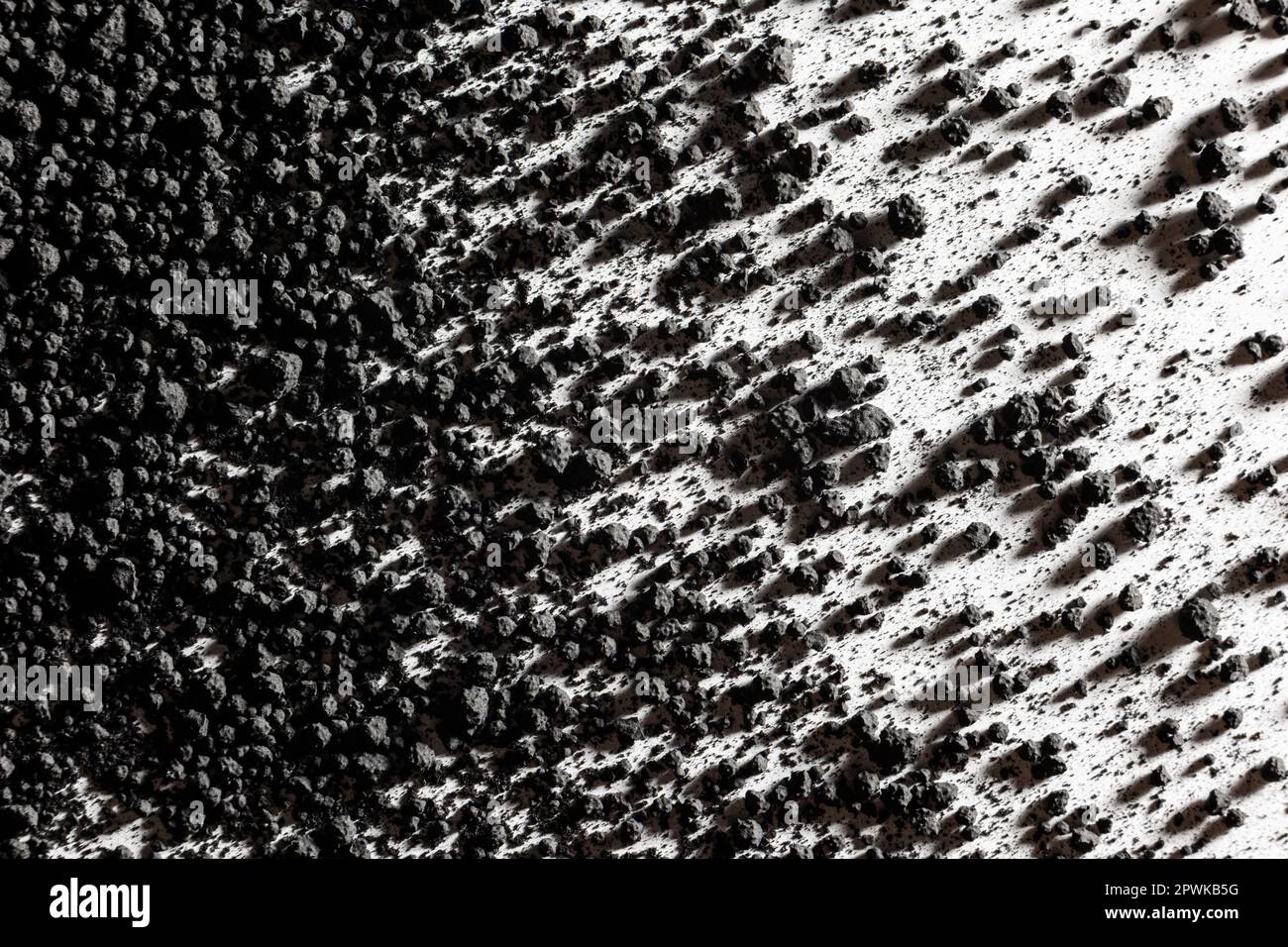 Iron nanoparticles in a lab burning as they oxidate super quick once in contact with air Stock Photo