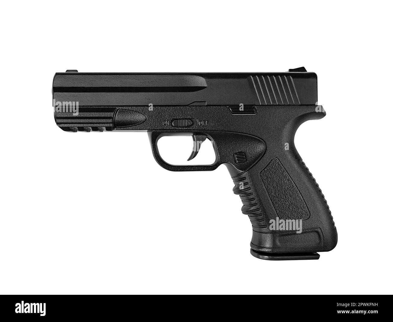 Pistol isolated on white background Stock Photo - Alamy
