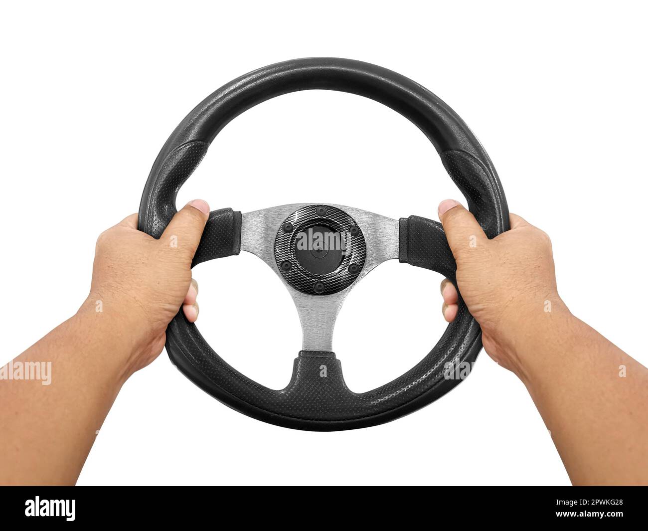 Hands steering wheel isolated hi-res stock photography and images - Alamy
