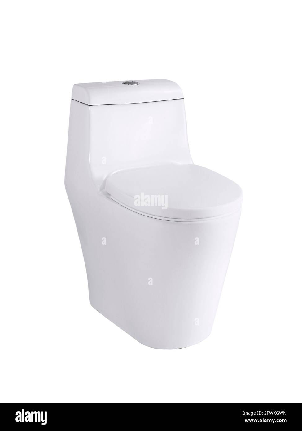 Toilet bowl isolated on a white background Stock Photo - Alamy